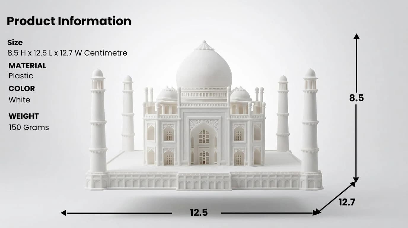 Taj Mahal showpiece