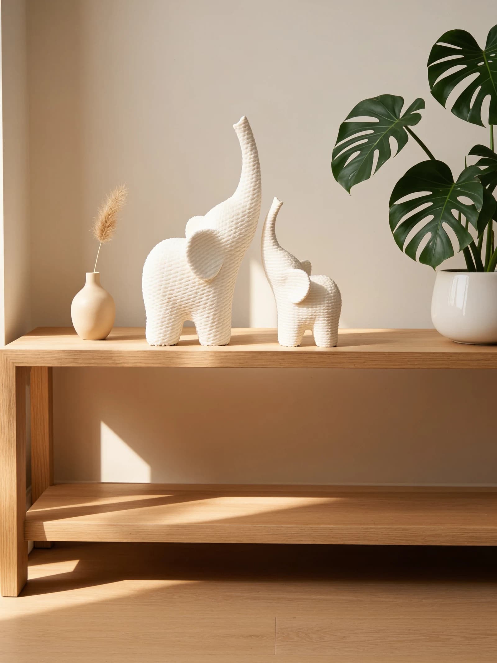 Eravat elephant family showpiece