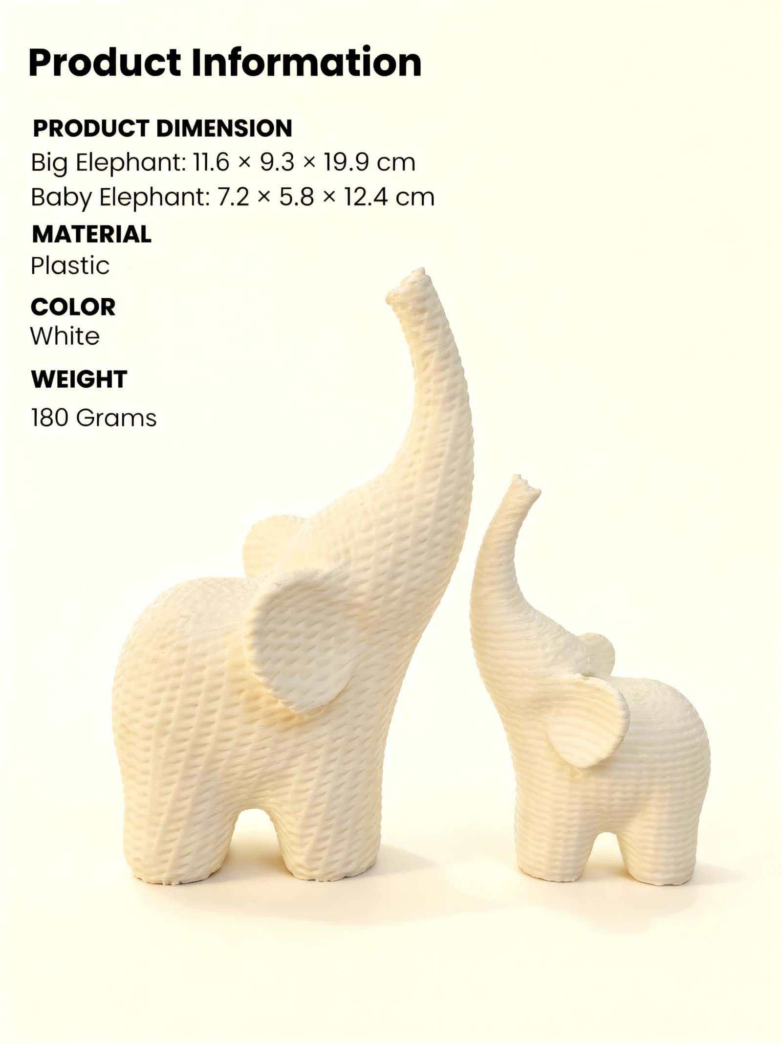 Eravat elephant family showpiece